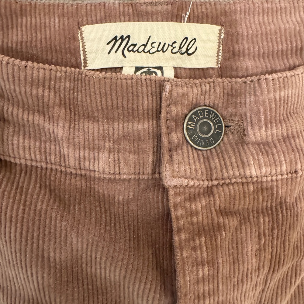 Madewell Straight Leg Corduroy Jeans in Rust Brown - Picture 3 of 5